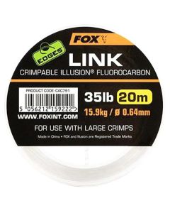 Fox Edges Link Crimpable Illusion Fluorocarbon 20m