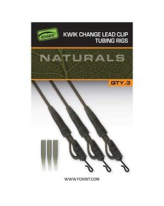 Fox Edges Naturals Kwik Change Lead Clip Tubing Rigs