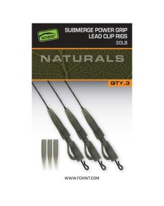 Fox Edges Naturals Submerge Power Grip Lead Clip Rig Leaders