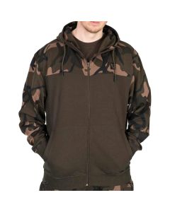 Fox Lightweight Khaki & Camo Split Zip Hoodie