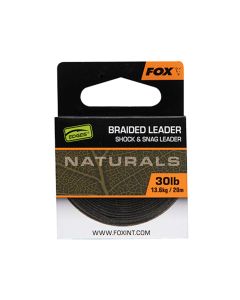 Fox Edges Naturals Braided Leader 20m