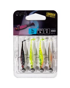 Fox Rage Ultra UV Micro Tiddler Fast Mixed Colour Loaded Lures Pack