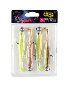 Fox Rage Ultra UV Slick Shad Loaded Lure Pack Mixed Colour 9cm 2/0 7g