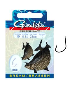 Gamakatsu Bream 1810 Bronze Feeder Fishing Hooks Booklet