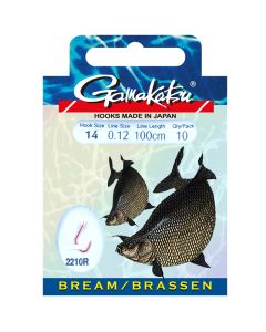 Gamakatsu Bream 2210 Red Fishing Hooks Booklet