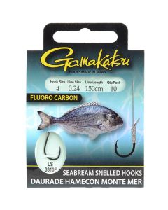 Gamakatsu Seabream 3310 NS Black Fishing Hooks Booklet