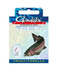 Gamakatsu Trout 5330 Red Fishing Hooks Booklet