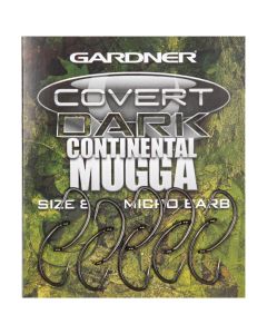 Gardner Covert Dark Continental-Mugga Hooks Barbed