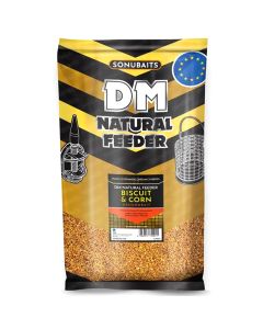 Sonubaits DM Natural Feeder Groundbait Biscuit & Corn 1kg