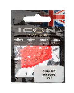 Icon Fluro Red Beads