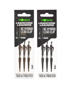 Korda Kable Leadcore Leader QC Hybrid Lead Clip 50cm
