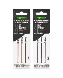 Korda Kable Leadcore Leader QC Swivel 50cm