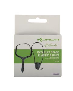Korum Allrounder Catapult - Spare Elastic & Pegs