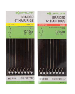 Korum Big Fish Braided Hair Rigs 6 Inch