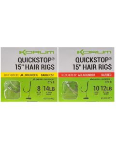 Korum Big Fish 15" Quickstop Hair Rigs