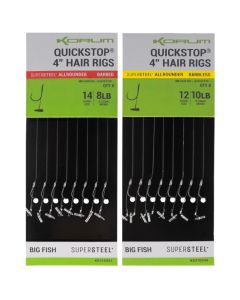 Korum Big Fish 4" Quickstop Hair Rigs