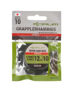 Korum River Grappler Barbed Hair Rigs 1m
