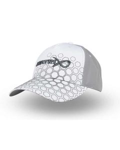 Matrix Hex Print Baseball Cap - White