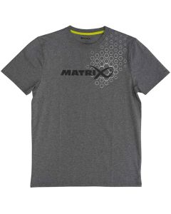 Matrix Hex Print Grey T-Shirt
