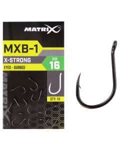 Matrix MXB-1 X-Strong Eyed Barbed Hooks