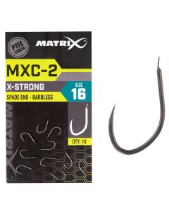 Matrix MXC-2 X-Strong Spade End Barbless Hooks