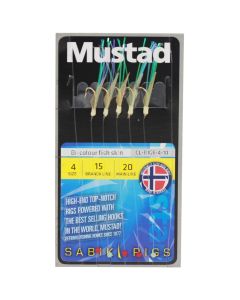 Mustad Sabiki Bi-color Fish Skin Rigs