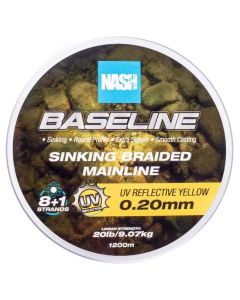 Nash Baseline UV Yellow Sinking Braid