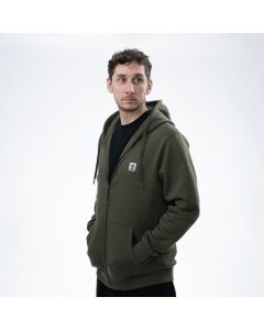 Nash Make It Happen Badge Zipped Hoodie - Green