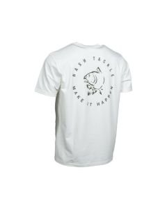 Nash Make It Happen Carp Logo T-Shirt - Ecru