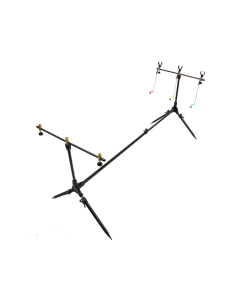 Angling Pursuits Session 3 Rod Pod with Indicators Rod Rests and Case
