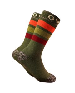 OMC Primrose Heel Merino Stripe Wool Socks