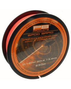 PB Products Spod Fluoro Orange Fishing Braid 250m