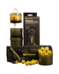 RidgeMonkey Modular Hookbait Pots Inc Camo Case