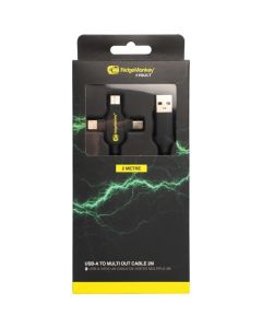 RidgeMonkey Vault USB-A to Multi Out Cable 2m