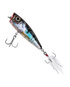 Salmo Rattlin Pop Floating Lure Clear Holo Smelt