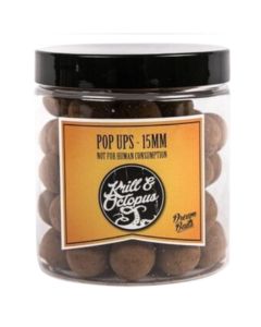 Dream Baits Krill & Octopus Fishing Pop Ups, Size: 15mm, Weight: 50g