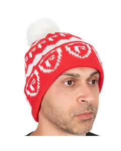 Fox Rage Red & White Bobble Hat