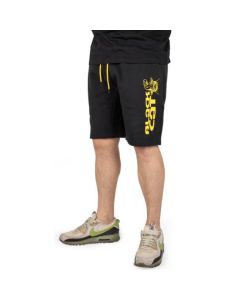 Black Cat Jogger Shorts - Black