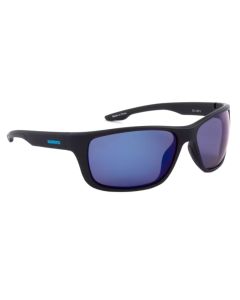 Shimano Antares Sunglasses - Matte Black Frame & Blue Mirror Lens