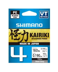 Shimano Kairiki 4 Braided Line 150m - Steel Gray