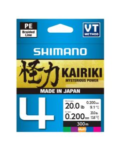 Shimano Kairiki 4 Braided Line 300m - Multi Colour