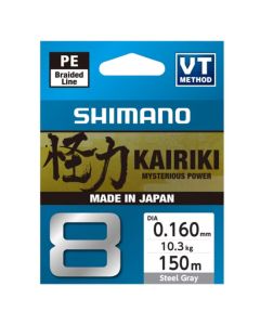 Shimano Kairiki 8 Braided Line 150m - Steel Gray