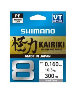 Shimano Kairiki 8 Braided Line 300m - Steel Gray
