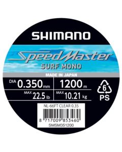 Shimano Speedmaster Surf Monofilament Line 1200m - Grey