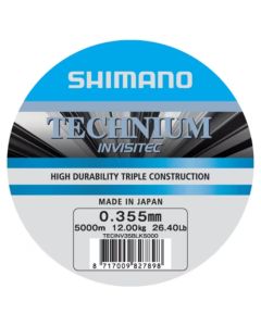 Shimano Technium Invisitec Monofilament Line 5000m - Grey