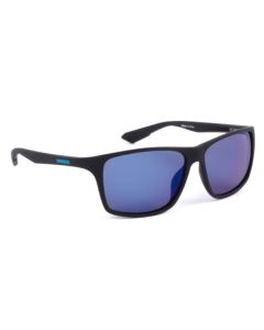 Shimano Technium Sunglasses - Matte Black Frame & Blue Mirror Lens