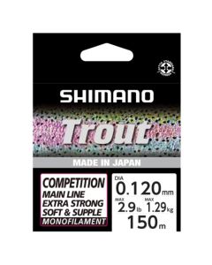 Shimano Trout Competition Monofilament Line 150m - Red