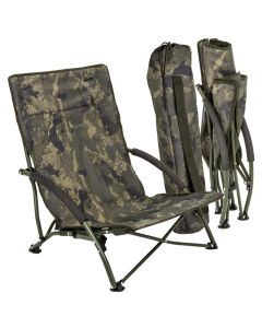 Solar Undercover Camo Foldable Easy Fishing Chair Low
