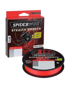 Spiderwire Stealth Smooth8 x8 PE Braid Code Red 150m