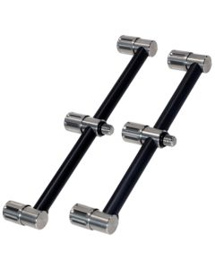 Summit Tackle Black Edition 3 Rod Fixed Mini Buzz Bar (Pair)